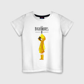 Детская футболка хлопок с принтом Little Nightmares 2 , 100% хлопок | круглый вырез горловины, полуприлегающий силуэт, длина до линии бедер | little nightmares | игра | страшилка | страшная игра | ужас | хоррор