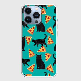 Чехол для iPhone 13 Pro с принтом Котики и Пиццы ,  |  | cat | cats | cosmos | kitten | mem | memes | rose | roses | глаза | глазки | еда | киска | космос | кот | котёнок | котик | котики | котэ | котята | кошак | кошка | кошки | красивая | мем | мемчики | милая | пицца | прикольная | розы