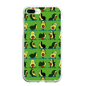 Чехол для iPhone 7Plus/8 Plus матовый с принтом Авокадо | Зарядка , Силикон | Область печати: задняя сторона чехла, без боковых панелей | avocado | food | fruit | pattern | vegan | vegetarian | авокадо | веган | вегетарианство | еда | зарядка | зелёная | паттерн | правильное питание | спорт | физра | фрукт | фрукты