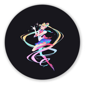 Коврик для мышки круглый с принтом Sailor Moon Сейлор Мун , резина и полиэстер | круглая форма, изображение наносится на всю лицевую часть | anime | sailor moon | аниме | анимэ | венера | луна | лунная призма | марс | сейлор мун | серебрянное тысячелетие | серенити | сэйлор | усаги цукино | чиби мун | эндимион