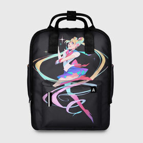 Женский рюкзак 3D с принтом Sailor Moon Сейлор Мун , 100% полиэстер | лямки с регулируемой длиной, сверху ручки, чтобы рюкзак нести как сумку. Основное отделение закрывается на молнию, как и внешний карман. Внутри два дополнительных кармана, один из которых закрывается на молнию. По бокам два дополнительных кармашка, куда поместится маленькая бутылочка
 | anime | sailor moon | аниме | анимэ | венера | луна | лунная призма | марс | сейлор мун | серебрянное тысячелетие | серенити | сэйлор | усаги цукино | чиби мун | эндимион