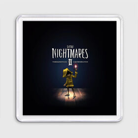 Магнит 55*55 с принтом Little Nightmares 2 пламя , Пластик | Размер: 65*65 мм; Размер печати: 55*55 мм | little nightmares | little nightmares 2 | игра | литл нигмарес | литл нигмарес 2 | литл нигхтмарес | литл нигхтмарес 2 | ужас | хоррор