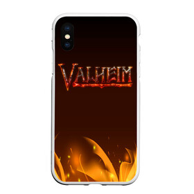 Чехол для iPhone XS Max матовый с принтом Valheim: Вальхейм выживание. , Силикон | Область печати: задняя сторона чехла, без боковых панелей | fejd | valheim | вальхейм | викинг | викинги | выживание | выживач | игра