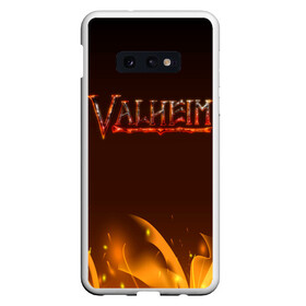 Чехол для Samsung S10E с принтом Valheim: Вальхейм выживание. , Силикон | Область печати: задняя сторона чехла, без боковых панелей | fejd | valheim | вальхейм | викинг | викинги | выживание | выживач | игра