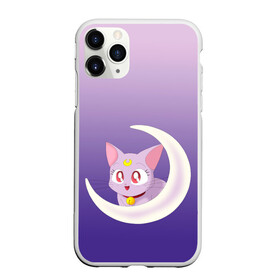 Чехол для iPhone 11 Pro Max матовый с принтом кошка из сейлормун , Силикон |  | Тематика изображения на принте: аниме | арт | белая кошечка | градиент | котенок | котик | кошка | лиловый | луна | малыш | малышка | месяц | мультяшная | ошейник | полумесяц | рисунок | сейлор мун | сейлормун | фиолетовый | чиби
