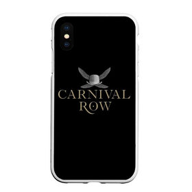 Чехол для iPhone XS Max матовый с принтом Карнивал Роу - Carnival Row , Силикон | Область печати: задняя сторона чехла, без боковых панелей | carnival row | волшебный | исторический | карнивал роу | крылья | лого | логотип | подарок | сериал | сказка | фея | черный | шляпа