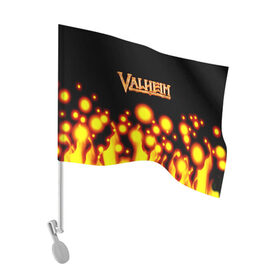 Флаг для автомобиля с принтом Valheim , 100% полиэстер | Размер: 30*21 см | game | logo | valheim | viking | валхейм | вальхейм | викинги | игра valheim | игры | логотипы игр | приключения | скандинавская мифология | фэнтези | экшн