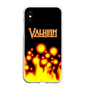 Чехол для iPhone XS Max матовый с принтом Valheim , Силикон | Область печати: задняя сторона чехла, без боковых панелей | game | logo | valheim | viking | валхейм | вальхейм | викинги | игра valheim | игры | логотипы игр | приключения | скандинавская мифология | фэнтези | экшн