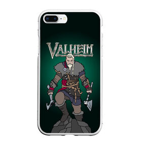 Чехол для iPhone 7Plus/8 Plus матовый с принтом Valheim , Силикон | Область печати: задняя сторона чехла, без боковых панелей | game | logo | valheim | viking | валхейм | вальхейм | викинги | игры | инди | логотипы игр | приключения | скандинавская мифология | топоры | фэнтези | экшн