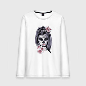 Мужской лонгслив хлопок с принтом Skull Girl , 100% хлопок |  | art | body | bones | dead | drawing | face | graffiti | head | roses | skeleton | skul | skull | ад | арт | голова | граффити | зло | кости | лицо | металл | нарисованный | розы | рок | скелет | скул | скулл | три черепа | тьма