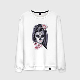 Мужской свитшот хлопок с принтом Skull Girl , 100% хлопок |  | art | body | bones | dead | drawing | face | graffiti | head | roses | skeleton | skul | skull | ад | арт | голова | граффити | зло | кости | лицо | металл | нарисованный | розы | рок | скелет | скул | скулл | три черепа | тьма