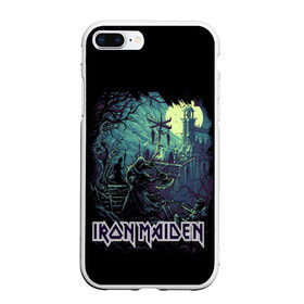 Чехол для iPhone 7Plus/8 Plus матовый с принтом IRON MAIDEN , Силикон | Область печати: задняя сторона чехла, без боковых панелей | Тематика изображения на принте: black | dark | death | fantasy | hardcore | heavy metal | iron maiden | metal | music | rock | skuul | usa | метал | музыка | рок | скелет | фентези | череп | черный