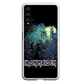 Чехол для Honor 20 с принтом IRON MAIDEN , Силикон | Область печати: задняя сторона чехла, без боковых панелей | Тематика изображения на принте: black | dark | death | fantasy | hardcore | heavy metal | iron maiden | metal | music | rock | skuul | usa | метал | музыка | рок | скелет | фентези | череп | черный