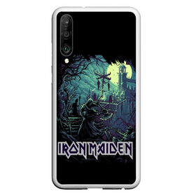 Чехол для Honor P30 с принтом IRON MAIDEN , Силикон | Область печати: задняя сторона чехла, без боковых панелей | Тематика изображения на принте: black | dark | death | fantasy | hardcore | heavy metal | iron maiden | metal | music | rock | skuul | usa | метал | музыка | рок | скелет | фентези | череп | черный