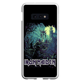 Чехол для Samsung S10E с принтом IRON MAIDEN , Силикон | Область печати: задняя сторона чехла, без боковых панелей | Тематика изображения на принте: black | dark | death | fantasy | hardcore | heavy metal | iron maiden | metal | music | rock | skuul | usa | метал | музыка | рок | скелет | фентези | череп | черный