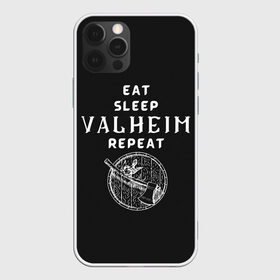 Чехол для iPhone 12 Pro Max с принтом Eat Sleep Valheim Repeat , Силикон |  | elder | loki | odin | the | thor | valheim | биврёст | валхейм | вальхейм | викинги | всеотец | дракар | древний | древо | ётун | йотун | локи | мира | один | тор | фенир | хель | черный лес | эйктюр