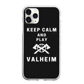 Чехол для iPhone 11 Pro матовый с принтом Keep calm and play Valheim , Силикон |  | Тематика изображения на принте: elder | loki | odin | the | thor | valheim | биврёст | валхейм | вальхейм | викинги | всеотец | дракар | древний | древо | ётун | йотун | локи | мира | один | тор | фенир | хель | черный лес | эйктюр