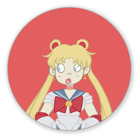 Коврик для мышки круглый с принтом Sailor Moon Сейлор Мун , резина и полиэстер | круглая форма, изображение наносится на всю лицевую часть | anime | sailor moon | аниме | анимэ | венера | луна | лунная призма | марс | сейлор мун | серебрянное тысячелетие | серенити | сэйлор | усаги цукино | чиби мун | эндимион