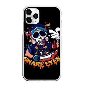 Чехол для iPhone 11 Pro матовый с принтом Skull Snake Eyes , Силикон |  | Тематика изображения на принте: art | body | bones | dead | drawing | face | graffiti | head | roses | skeleton | skul | skull | ад | арт | голова | граффити | зло | кости | лицо | металл | нарисованный | розы | рок | скелет | скул | скулл | три черепа | тьма