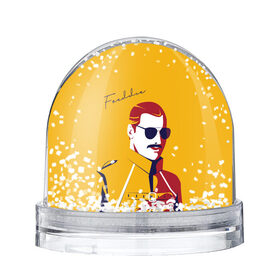 Снежный шар с принтом QUEEN FREDDY , Пластик | Изображение внутри шара печатается на глянцевой фотобумаге с двух сторон | english | freddy | music | queen | rock | автограф | британия | королева | куин | музыка | рок | фредди меркури