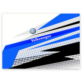 Поздравительная открытка с принтом Volkswagen , 100% бумага | плотность бумаги 280 г/м2, матовая, на обратной стороне линовка и место для марки
 | auto | sport | volkswagen | авто | автомобили | автомобиль | автомобильные | бренд | внедорожники | легковые | марка | пикапы | спорт