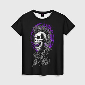 Женская футболка 3D с принтом Панки , 100% полиэфир ( синтетическое хлопкоподобное полотно) | прямой крой, круглый вырез горловины, длина до линии бедер | punk | punks not dead | rock | sons of anarchy | анархия | группа | летов | логотип | музыка | надпись | панк | панк рок | прикольная | рок | свобода | хаос