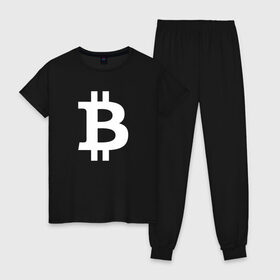 Женская пижама хлопок с принтом БИТКОИН BITCOIN , 100% хлопок | брюки и футболка прямого кроя, без карманов, на брюках мягкая резинка на поясе и по низу штанин | bitcoin | blockchain | btc | cardano | crypto | ethereum | polkadot | tether | xrp | бинанс | биткоин | блокчейн | валюта | деньги | криптовалюта | майнер | майнинг | цифровая валюта | цифровое золото | эфир