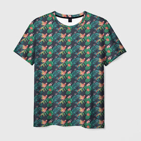 Мужская футболка 3D с принтом Прекрасный Ара , 100% полиэфир | прямой крой, круглый вырез горловины, длина до линии бедер | parrot | ара | волнистый | жако | животные | клюв | корелла | макао | питомцы | попугаи | попугай | птица | птицы