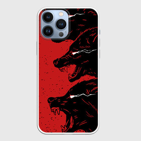 Чехол для iPhone 13 Pro Max с принтом Evil Wolves ,  |  | Тематика изображения на принте: animal | beast | dark | darkness | evil | moon | nigth | werwolf | wild | wolf | вервольф | вой | волк | волчара | дикий | животное | зверь | клык | клыки | луна | ночь | оборотень | полнолуние