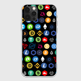 Чехол для iPhone 12 Pro Max с принтом ЛОГОТИПЫ КРИПТОВАЛЮТ | CRYPTOCURRENCIES (Z) , Силикон |  | binance coin | bitcoin | blockchain | btc | cardano | crypto | ethereum | litecoin | polkadot | tether | xrp | биткоин | блокчейн | валюта | деньги | криптовалюта | майнер | майнинг | цифровая валюта | цифровое золото | эфир