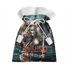 Подарочный 3D мешок с принтом Valheim Girl , 100% полиэстер | Размер: 29*39 см | Тематика изображения на принте: fantasy | mmo | valheim | valve | валхейм | вальхейм | викинги | выживалка | игра | королевская битва | ммо | ролевая игра | фэнтази