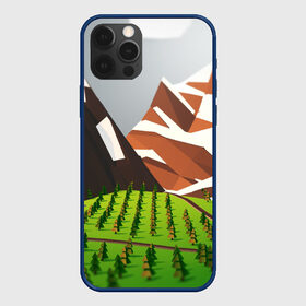 Чехол для iPhone 12 Pro Max с принтом Горы , Силикон |  | горы | деревья | лес | минимализм | природа