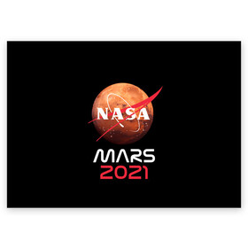 Поздравительная открытка с принтом NASA Perseverance , 100% бумага | плотность бумаги 280 г/м2, матовая, на обратной стороне линовка и место для марки
 | 2020 | 2021 | 21б | elon | mars | musk | nasa | perseverance | space | spacex | илон | космос | марс | марсоход | маск | наса | настойчивый