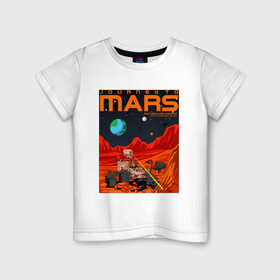 Детская футболка хлопок с принтом Perseverance , 100% хлопок | круглый вырез горловины, полуприлегающий силуэт, длина до линии бедер | 2020 | 2021 | 21б | elon | mars | musk | nasa | perseverance | space | spacex | илон | космос | марс | марсоход | маск | наса | настойчивый