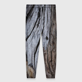 Женские брюки 3D с принтом Древесная кора , полиэстер 100% | прямой крой, два кармана без застежек по бокам, с мягкой трикотажной резинкой на поясе и по низу штанин. В поясе для дополнительного комфорта — широкие завязки | art | casual | арт | градиент | дерево | деревянный | древесная кора | кора | минимализм | структура | текстура