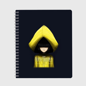 Тетрадь с принтом Little Nightmares 2 , 100% бумага | 48 листов, плотность листов — 60 г/м2, плотность картонной обложки — 250 г/м2. Листы скреплены сбоку удобной пружинной спиралью. Уголки страниц и обложки скругленные. Цвет линий — светло-серый
 | little nightmares | little nightmares 2 | игра | литл нигмарес | литл нигмарес 2 | литл нигхтмарес | литл нигхтмарес 2 | ужас | хоррор | шестая