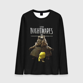 Мужской лонгслив 3D с принтом Little Nightmares 2 близнецы , 100% полиэстер | длинные рукава, круглый вырез горловины, полуприлегающий силуэт | little nightmares | little nightmares 2 | игра | литл нигмарес | литл нигмарес 2 | литл нигхтмарес | литл нигхтмарес 2 | ужас | хоррор | шестая