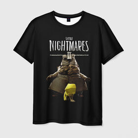 Мужская футболка 3D с принтом Little Nightmares 2 близнецы , 100% полиэфир | прямой крой, круглый вырез горловины, длина до линии бедер | Тематика изображения на принте: little nightmares | little nightmares 2 | игра | литл нигмарес | литл нигмарес 2 | литл нигхтмарес | литл нигхтмарес 2 | ужас | хоррор | шестая