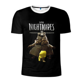 Мужская футболка 3D спортивная с принтом Little Nightmares 2 близнецы , 100% полиэстер с улучшенными характеристиками | приталенный силуэт, круглая горловина, широкие плечи, сужается к линии бедра | little nightmares | little nightmares 2 | игра | литл нигмарес | литл нигмарес 2 | литл нигхтмарес | литл нигхтмарес 2 | ужас | хоррор | шестая