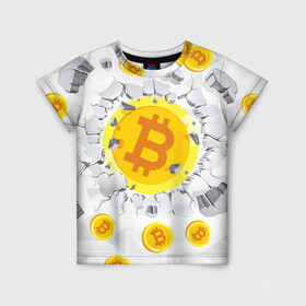 Детская футболка 3D с принтом БИТКОИН | BITCOIN , 100% гипоаллергенный полиэфир | прямой крой, круглый вырез горловины, длина до линии бедер, чуть спущенное плечо, ткань немного тянется | Тематика изображения на принте: bitcoin | blockchain | btc | cardano | crypto | ethereum | polkadot | tether | xrp | бинанс | биткоин | блокчейн | валюта | деньги | криптовалюта | майнер | майнинг | цифровая валюта | цифровое золото | эфир