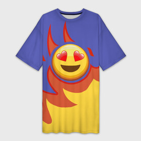 Платье-футболка 3D с принтом Ты горишь как огонь v1 ,  |  | fashion | fire | game | hip hop | rap | slava marlow | street style | top | артем | игра | клип | мода | огонь | рэп | слава марлоу | топ | уличный стиль | хип хоп