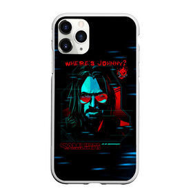 Чехол для iPhone 11 Pro матовый с принтом WHERES JOHNNY? SAMURAI , Силикон |  | cyberpunk 2077 | hacker | maelstrom | militech | quadra | samurai | sci fi | technology | trauma team | v | будущее | игра | иероглифы | киану ривз | кибер | киберпанк | киборг | киборги | корпорация | лого | милитек | панк | роботы | самурай | т