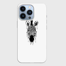 Чехол для iPhone 13 Pro с принтом Зебра минимализм ,  |  | animal | beast | black | minimalism | white | zebra | белое | животное | зверь | зебра | краски | минимализм | чернила | черно белое | черное