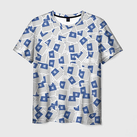 Мужская футболка 3D с принтом Документы Word , 100% полиэфир | прямой крой, круглый вырез горловины, длина до линии бедер | word | бухгалтер | ворд | документы | компьютер | офис | пк | работа | текст | файл