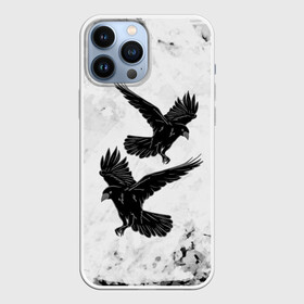 Чехол для iPhone 13 Pro Max с принтом Gothic crows ,  |  | animals | art | bird | black | crow | dark | halloween | wings | witch | арт | ворона | готика | готические | животные | крылья | нечисть | орел | перья | природа | птица | птица ворон | птичка | тьма | хеллоуин | хищник | черная птица