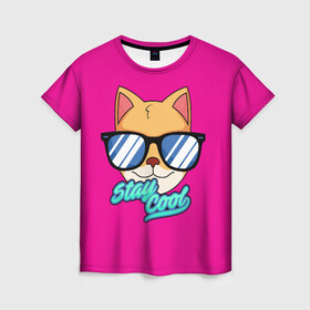 Женская футболка 3D с принтом Очковая кошка , 100% полиэфир ( синтетическое хлопкоподобное полотно) | прямой крой, круглый вырез горловины, длина до линии бедер | домашняя кошка | кошка | мелус кот | милый кот | мышка | очки | очковая кошка | персидская кошка | русская кошка | французская кошка