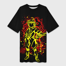 Платье-футболка 3D с принтом Семь смертных грехов ,  |  | Тематика изображения на принте: anime | meliodas | nanatsu no taizai | seven deadly sins | аниме | манга | мелиодас