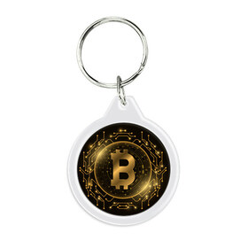 Брелок круглый с принтом ЗОЛОТОЙ БИТКОИН , пластик и полированная сталь | круглая форма, металлическое крепление в виде кольца | bitcoin | blockchain | btc | cardano | crypto | ethereum | polkadot | tether | xrp | бинанс | биткоин | блокчейн | валюта | деньги | криптовалюта | майнер | майнинг | цифровая валюта | цифровое золото | эфир