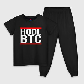 Детская пижама хлопок с принтом БИТКОИН | BITCOIN HODL BTC , 100% хлопок |  брюки и футболка прямого кроя, без карманов, на брюках мягкая резинка на поясе и по низу штанин
 | Тематика изображения на принте: bitcoin | blockchain | btc | cardano | crypto | ethereum | polkadot | tether | xrp | бинанс | биткоин | блокчейн | валюта | деньги | криптовалюта | майнер | майнинг | цифровая валюта | цифровое золото | эфир
