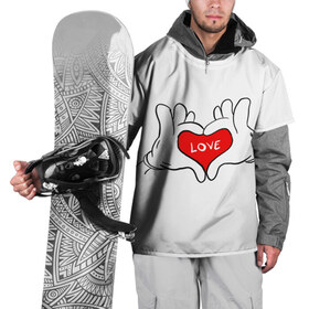 Накидка на куртку 3D с принтом люблю , 100% полиэстер |  | all you need is love | i love myself | love | love me | one love